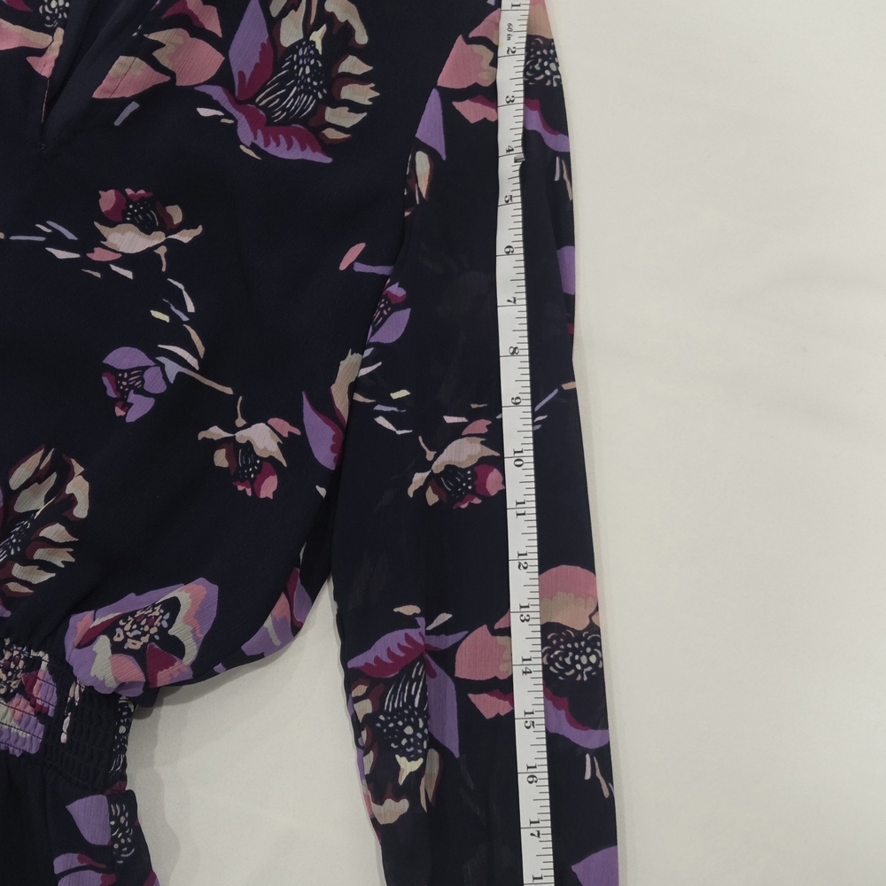 J.Crew Factory Floral Smocked-Waist Dress Size XS - Picture 7 of 10